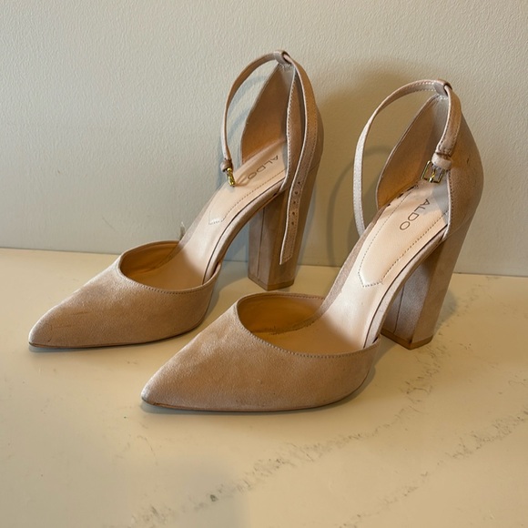 Aldo beige block heels - Picture 1 of 2